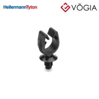 Kẹp cáp, đầu cố định cáp - Cable clip for hole (round), T=06 - 55mm, ∅61 - 69 mm/635 mm (hexagonal), Dmin=135mm, Dmax=158mm, nom∅=140 mm - MOC14FT65-PA66HIRHSUV-BK