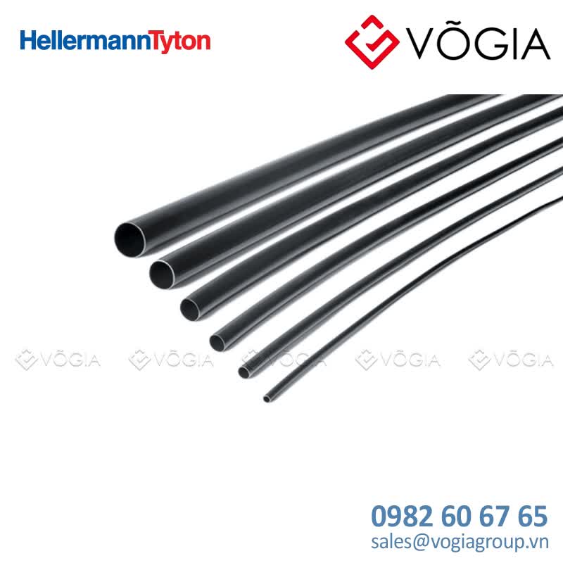 Ống co nhiệt - Heat Shrinkable Tubing Thin Wall with Adhesive Liner 3:1 L=12m 12/4 black - TA37 12-4-PO-X-BK