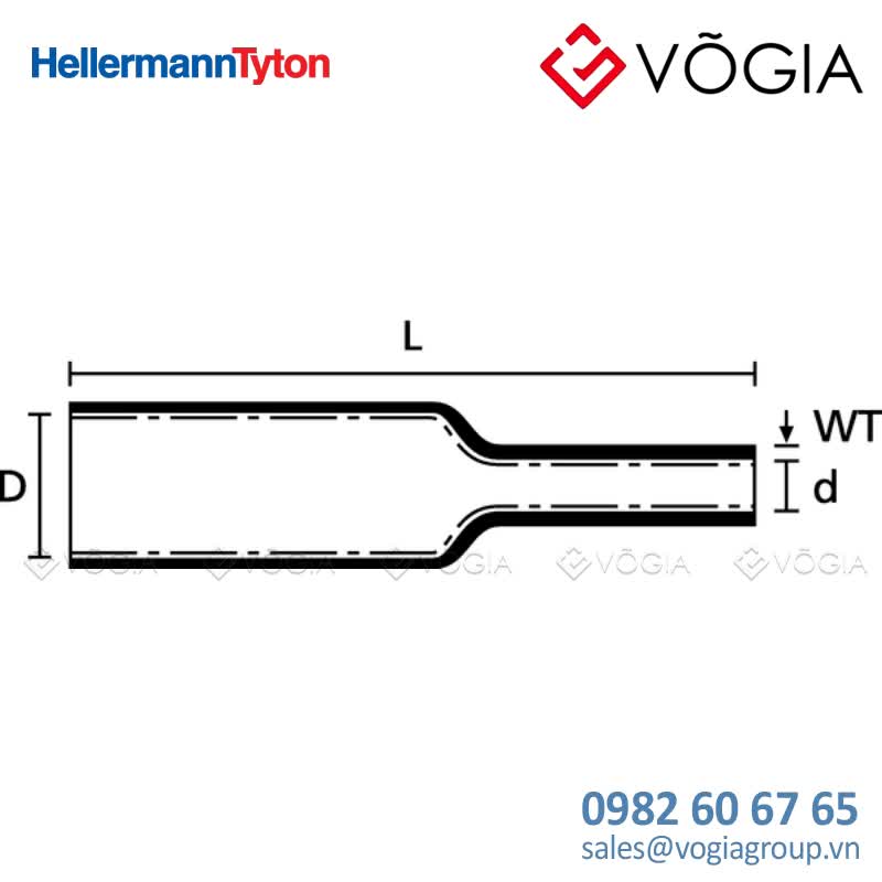 Ống co nhiệt - Heat Shrinkable Tubing Thin Wall with Adhesive Liner 3:1 L=12m 12/4 black - TA37 12-4-PO-X-BK