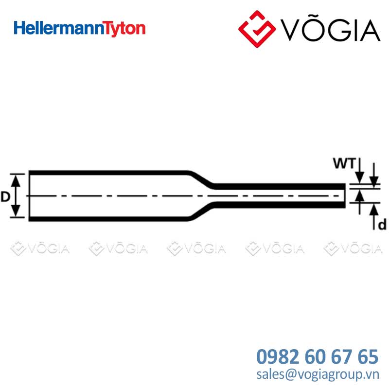 Ống co nhiệt - Heat Shrinkable Tubing 2:1 flexible and transparent - HFT-B-64/32-PO-X-CL