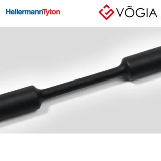 Ống co nhiệt - Heat Shrinkable Tubing 2:1 flexible 95/48 black - TF21-95/48-PO-X-BK