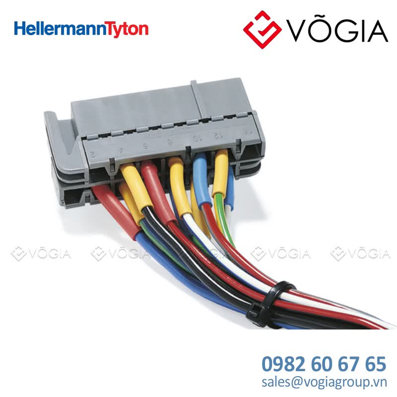 Ống co nhiệt - Heat Shrinkable Tubing 2:1 VG-Norm 190/95 green/yellow - HFT-A-190/95-PO-X-GNYE