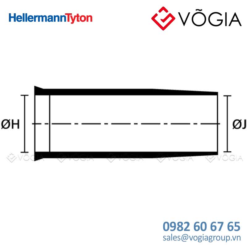 Ống co nhiệt định hình - Bottle Shapes, VG style - 155-42-GW8-PO-X-BK