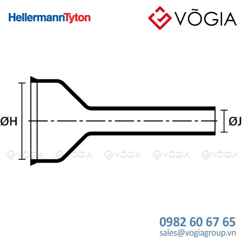 Ống co nhiệt định hình - Bottle Shapes, VG style - 176-1-GW8-PO-X-BK