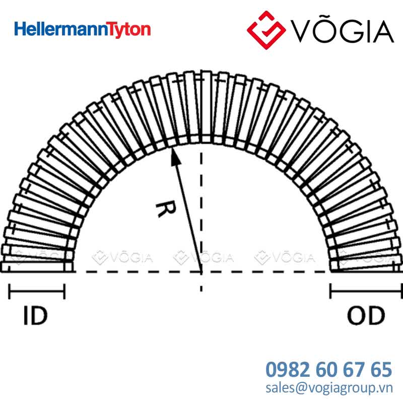 Ống nhựa bảo vệ cáp - Double slit corrugated conduit PA6 for retrofitting ø 42mm reel 25m - HG-DC42-PA6-BK