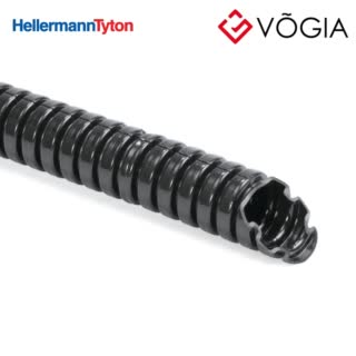 Ống nhựa bảo vệ cáp - Light weight corrugated flexible conduit PA6 ø13mm reel 50m - HG-LW13-PA6-BK