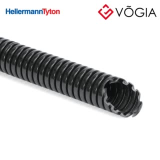Ống nhựa bảo vệ cáp - Heavy weight corrugated flexible conduit PA6 ø42mm reel 25m - HG-HW42-PA6-BK