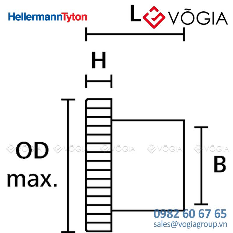 Metallic End Insert ø63mm - LTS63-EI-NPB-ML