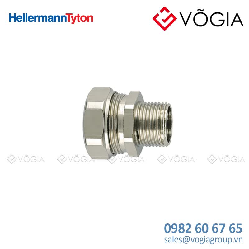 Straight Compression Fitting with rigid External Thread for Spiral-Reinforced PVC Conduits ø16mm M20 - PSRSC16-FMCSS-M20-SS316/PA6-ML