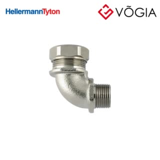 90° Compression Fitting with rigid External Thread for Spiral-Reinforced PVC Conduits ø16mm M20 - PSRSC16-90FMCSS-M20-SS316/PA6-ML
