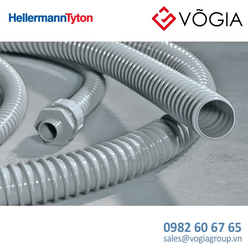 Spiral-reinforced PVC Conduit ø40mm grey 30 m - PSR40-PVC-GY