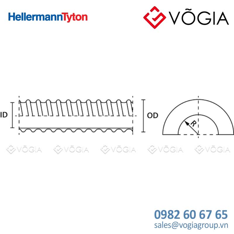 Spiral-reinforced PVC Conduit ø40mm grey 30 m - PSR40-PVC-GY