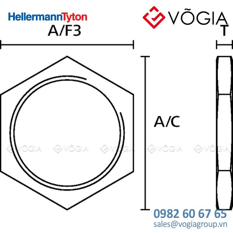 Phụ kiện ống bảo vệ cáp - Stainless Steel Locknuts M20 - ALSS-M20-SS316-ML