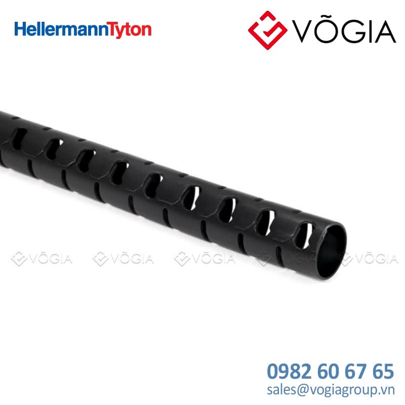 Vỏ bọc cáp - Cable cover 18 mm - 21 mm, PA6V0, black, 25m + tool - HWPAV020-PA6V0-BK