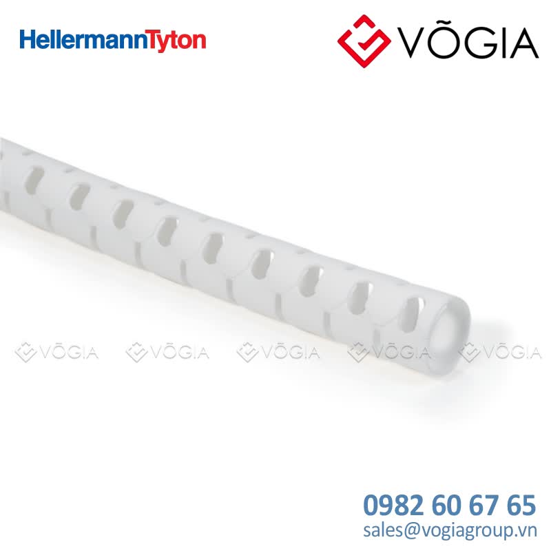 Vỏ bọc cáp - Cable cover 7 mm - 9 mm, PP, white, 25m + tool - HWPP8-PP-WH
