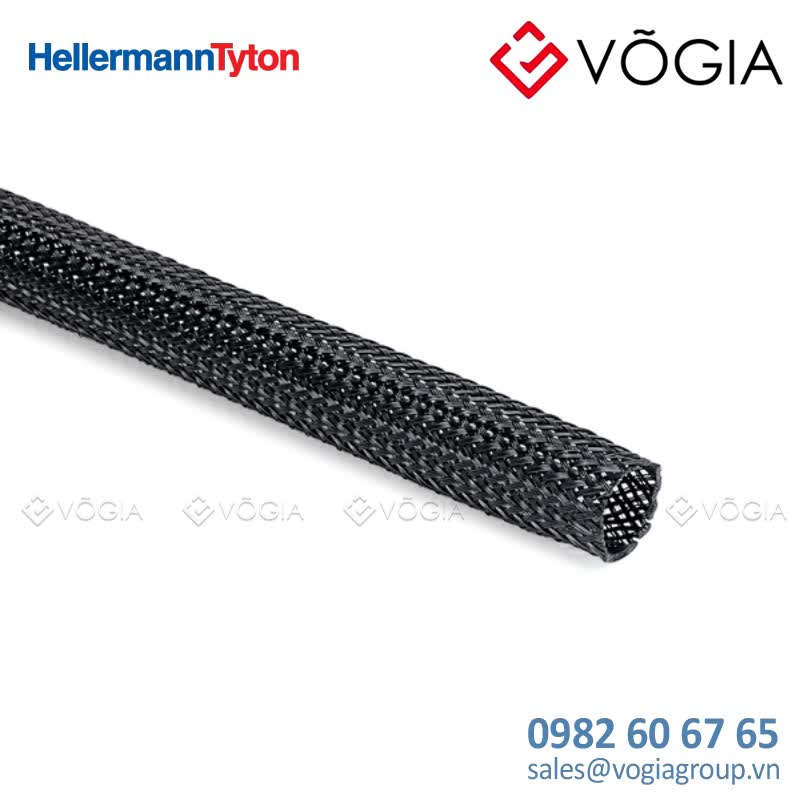 Vỏ bọc cáp - Polyester braided sleeving black Ø5 mm - HEGP05-PET-BK