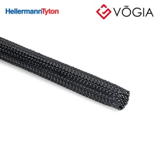 Vỏ bọc cáp - Polyester braided sleeving black Ø5 mm - HEGP05-PET-BK