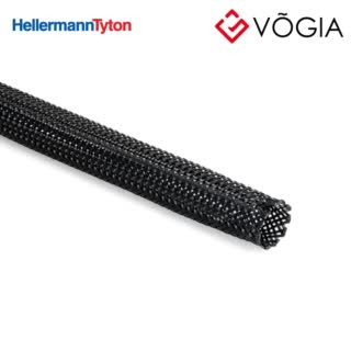 Vỏ bọc cáp - Polyamide 66 braided sleeving black 8mm - HEGPA6608-PA66-BK