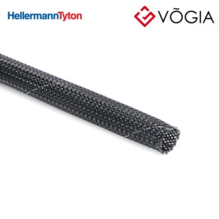 Vỏ bọc cáp - Flame-retardant polyester braided sleeving 11-17 mm grey - HEGPETFR12-PET-GY