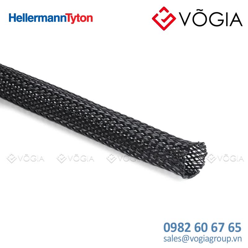 Vỏ bọc cáp - Braided sleeving in dispenser boxes black Ø15mm - HLB15-PET-BK