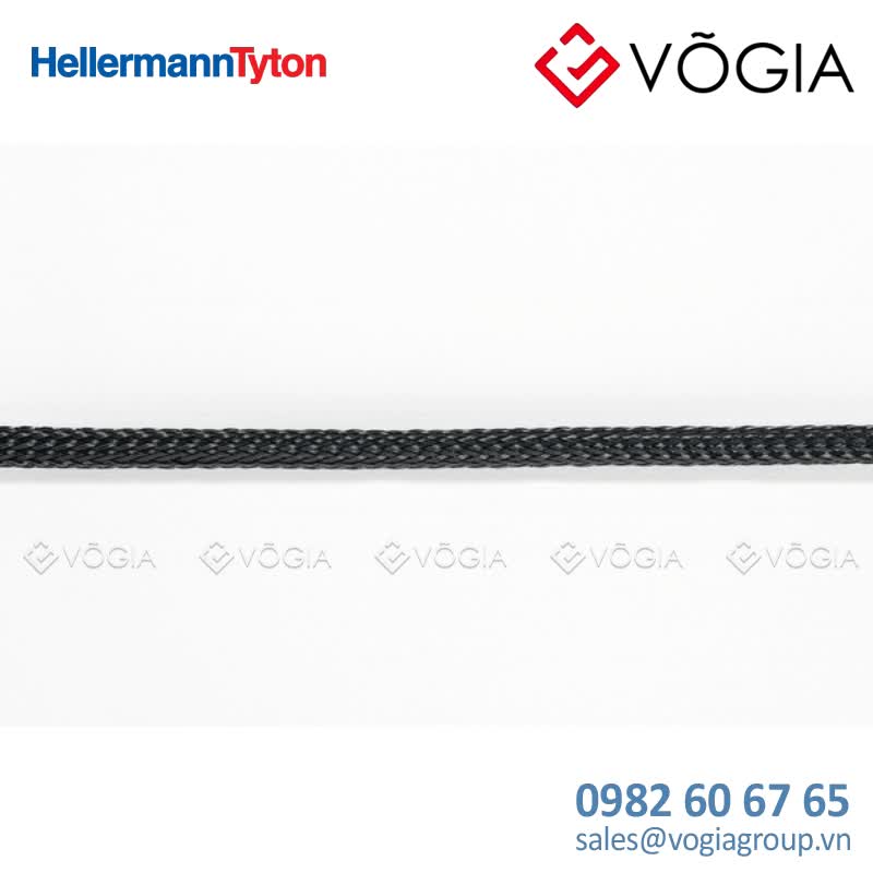 Vỏ bọc cáp - High expansion braided sleeving black Ø6 mm - HEGPX06-PET-BK