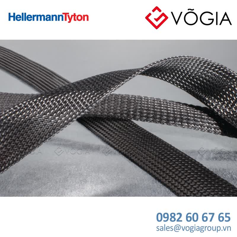 Vỏ bọc cáp - High expansion braided sleeving black Ø30 mm - HEGPX30-PET-BK