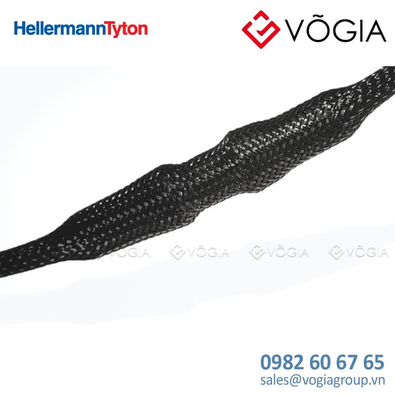 Vỏ bọc cáp - Polyester braided sleeving black 50 mm - HEGP50-PET-BK