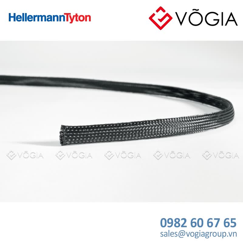 Vỏ bọc cáp - Polyester braided sleeving black 50 mm - HEGP50-PET-BK