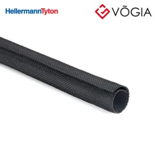 Vỏ bọc cáp - Self-closing sleeving, 19 - 25 mm, PET, black, 25 m - Twist-In 25-PET-BK