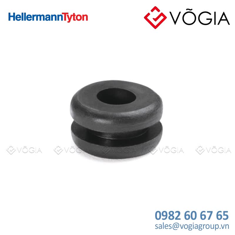 Vòng đệm cao su - Cable grommet, ∅64 mm, black, 2000pcs - HV1201-PVC-FR-BK