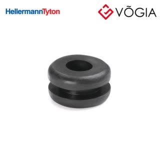Vòng đệm cao su - Cable grommet, ∅64 mm, black, 2000pcs - HV1201-PVC-FR-BK