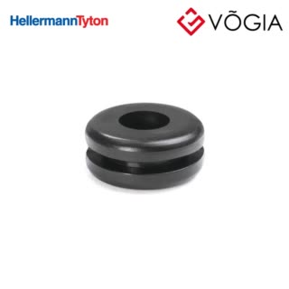 Vòng đệm cao su - Cable grommet, ∅100 mm, black, 1000pcs - HV1207-PVC-FR-BK