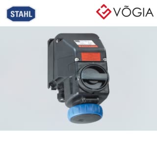 Ổ cắm gắn tường chống cháy nổ 8570/11-409-S-01-0-00-XXX, 16 A wall-mounting socket, Polyamide, 200  250 V AC Blue, 3 P + PE, 9 h, M25 x 15, 7 - 17 mm, Polyamide, Zone 1, 2, 21, 22