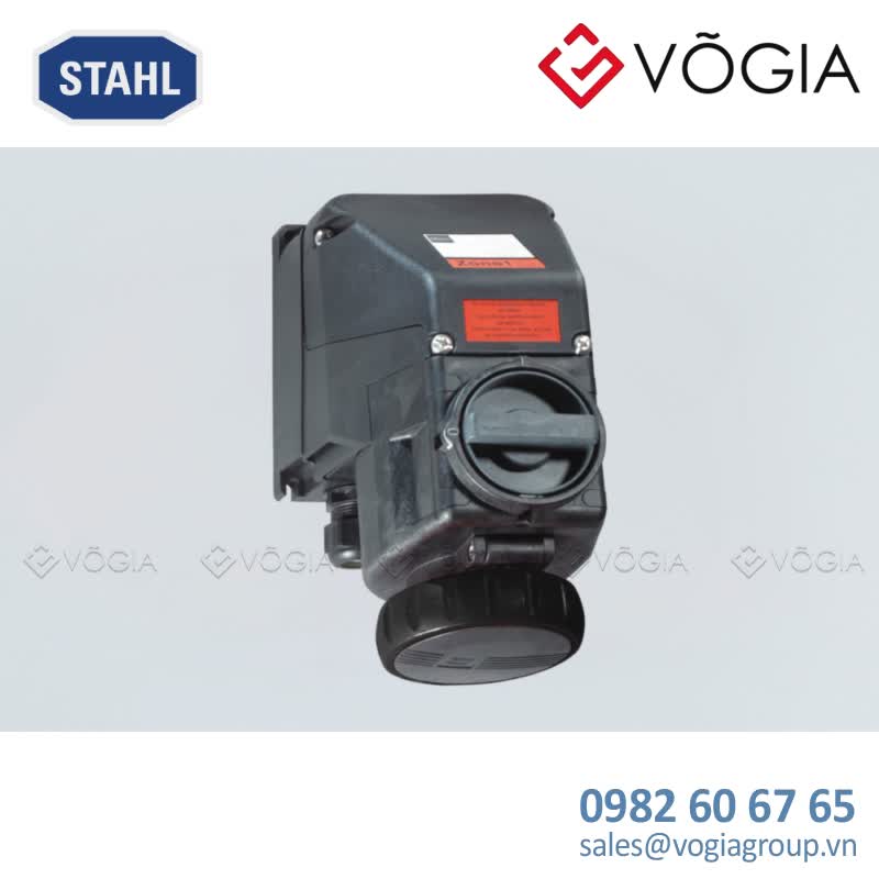 Ổ cắm gắn tường chống cháy nổ 8570/11-407-S-01-0-00-XXX, 16 A wall-mounting socket, Polyamide, 480  500 V480  500 V AC Black, 3 P + PE, 7 h, M25 x 15, 7 - 17 mm, Polyamide, Zone 1, 2, 21, 22
