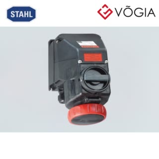 Ổ cắm gắn tường chống cháy nổ 8570/11-503-S-01-0-00-XXX, 16 A wall-mounting socket, Polyamide, 220/380 V AC Red, 3 P + N + PE, 3 h, M25 x 15, 7 - 17 mm, Polyamide, Zone 1, 2, 21, 22