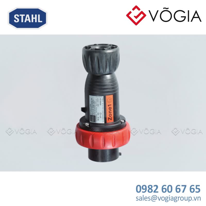 Phích cắm chống cháy nổ 8570/12-411-S-XX-X-XX-XXX, 16 A plug, Polyamide, 440 460 V AC Red, 3 P + PE, 11 h, 8 - 18 mm, Polyamide, Zone 1, 2, 21, 22