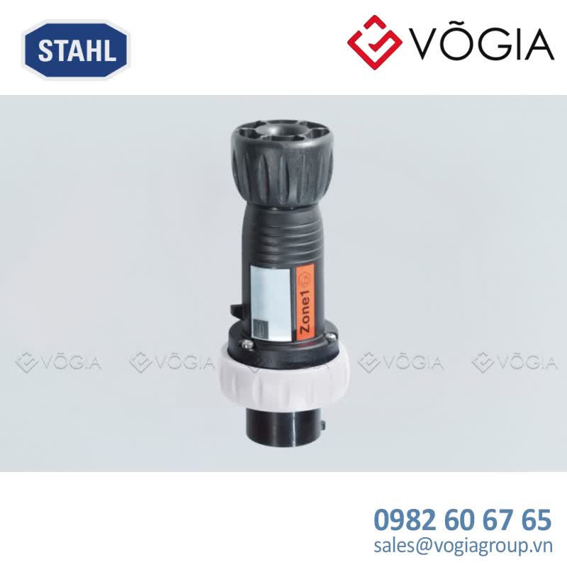 Phích cắm chống cháy nổ 8570/12-305-S-XX-X-XX-XXX, 16 A plug, Polyamide, 277 V AC Light grey, 1 P + N + PE, 5 h, 8 - 18 mm, Polyamide, Zone 1, 2, 21, 22