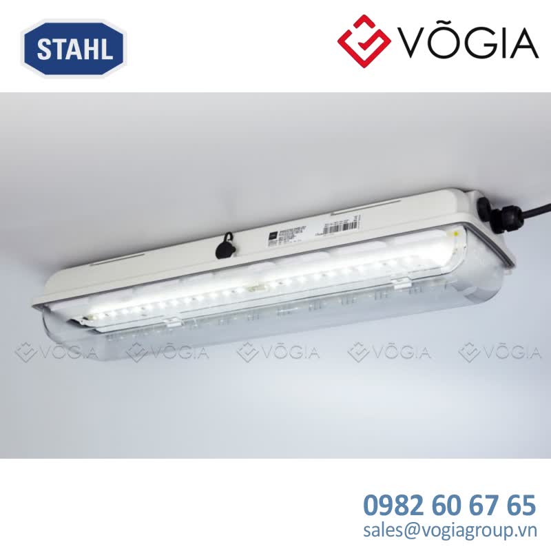 Đèn LED tuyến tính EXLUX linear luminaire with LED, 4000 K – warm neutral white; 5810 lm; 42 W; 220  240 V, Drilled holes: 3 x M25; Size: 4, Zone 2/21/22 - 6402/4148-9100-152-1110-11-8400