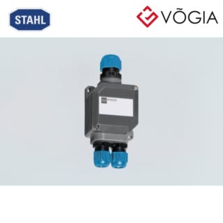 Hộp đấu nối GRP chống cháy nổ Ex i junction box, Polyester resin, 3 x M20 x 15 Polyamide cable gland, blue, 4 - 13 mm, 5 x Mantle terminal 4 mm², Zone 1, 2, 21, 22 - 8102/22-32