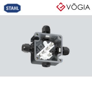 Hộp đấu nối GRP chống cháy nổ Ex e junction box, Polyester resin, 3 x M20 x 15 Polyamide cable gland, black, 4 - 13 mm, 1 x M20 x 15 Polyamide stopping plug, 5 x Mantle terminal 4 mm², Zone 1, 2, 21, 22 - 8118/111-503