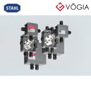 Hộp đấu nối GRP chống cháy nổ Ex e junction box, Polyester resin, , 4 x Mantle terminal 4 mm², Zone 1, 2, 21, 22 - 8118/111-400