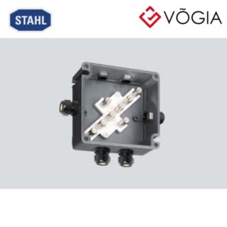 Hộp đấu nối GRP chống cháy nổ Ex e junction box, Polyester resin, 4 x M32 x 15 Polyamide cable gland, black, 9 - 21 mm, 2 x M32 x 15 Polyamide stopping plug, 8 x Mantle terminal 10 mm², Zone 1, 2, 21, 22 - 8118/131-811