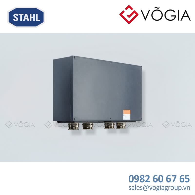 Hộp đấu nối GRP chống cháy nổ Ex e terminal box, Polyester resin, 690 V, 1 Mounting rail 35 x 301 mm, 1x 2-conductor, 10 mm2, grey, 1x, 2-conductor, 10 mm², green-yellow Zone 1/2/21/22 - 8146/1073