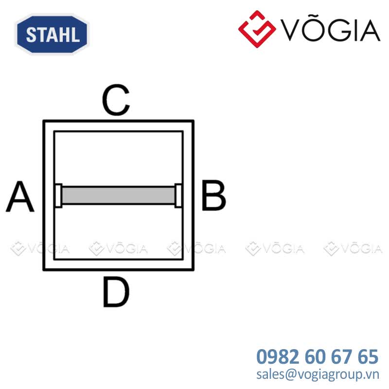 Hộp đấu nối inox chống cháy nổ Ex e terminal box, Stainless steel 14404, 690 V, 52, Dimensions (WxHxD): 360 x 360 x 91 mm, 1xMounting rail 35 x 301 mm,1x2-conductor, 25 mm2, grey, Zone 1/2/21/22 - 8150/1-0360-0360-091-3311