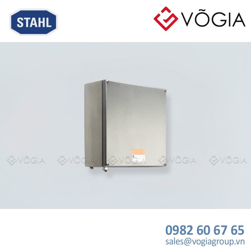 Hộp đấu nối inox chống cháy nổ Ex e terminal box, Stainless steel 14404, 690 V, 1xPhoenix UT, 2-conductor, 10 mm2, grey, Dimensions (WxHxD): 176500 x 176500 x 91 mm, Zone 1/2/21/22 - 8150/1-0176-0176-091-3311