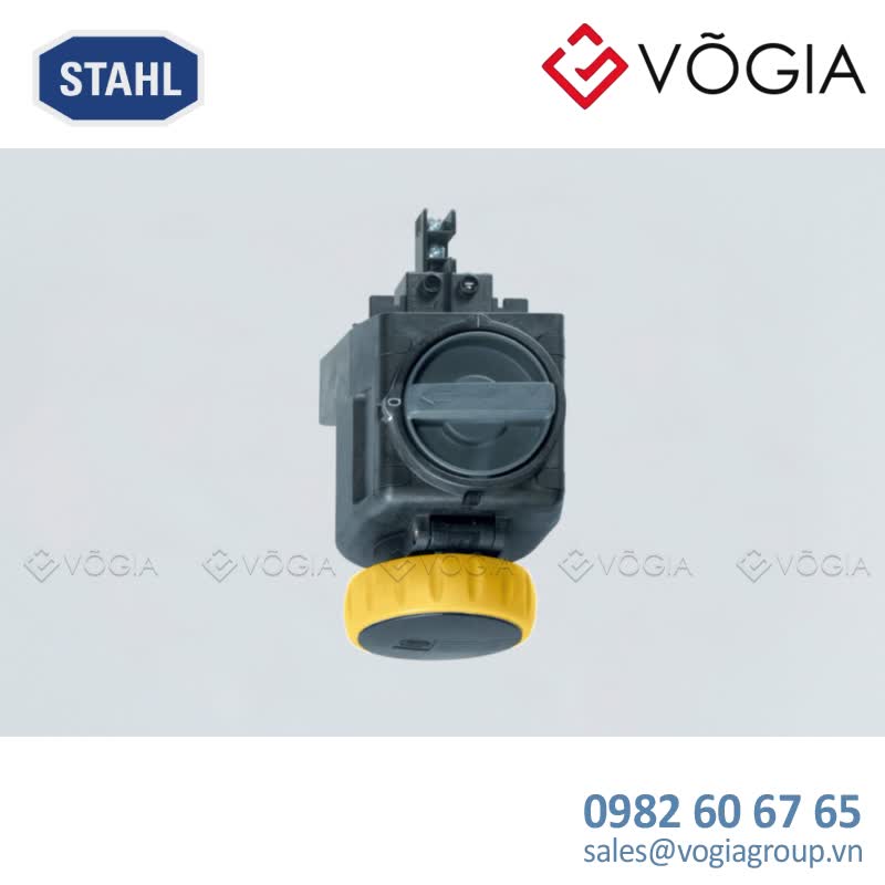 Ổ cắm mặt bích chống cháy nổ 8570/15-404-S-XX-X-00-XXX, 16 A flange socket, 100  130 V AC Yellow, 3 P + PE, 4 h, Polyamide, Zone 1, 2, 21, 22