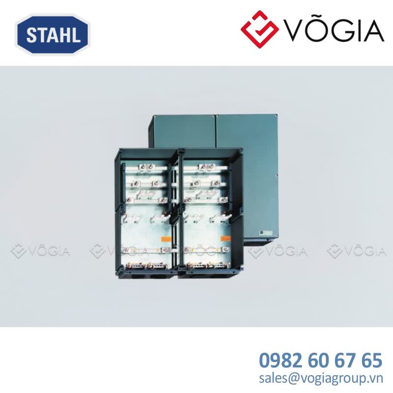 Hộp đấu nối chống cháy nổ cho dòng điện cường độ cao 8146/1093-C924, Cable end box, Polyester resin, 690 V, 6x 1-conductor, 185 mm2, 2x 1-conductor, 185 mm², green-yellow, Zone 1/2/21/22